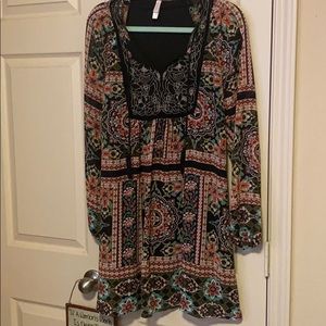 Xhilaration Multi Print Pheasant Dress